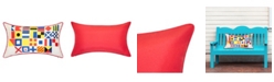 Edie@Home Nautical Flags Reversible Lumbar Decorative Pillow, 15 x 25